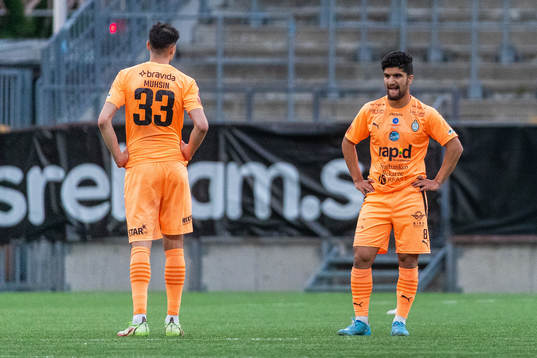 AFC Eskilstunas Amar Muhsin och Ishak Shamoun deppar