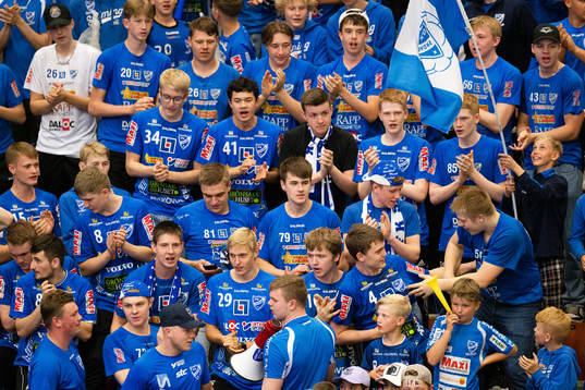 under final tre i Handbollsligan mellan Skövde och Ystad IF