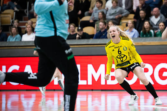 Sävehofs Trine Wacker Mortensen jublar