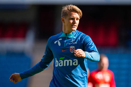 Martin Ødegaard of the Norwegian national football team