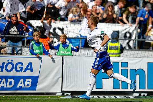 IFK Norrköpings Christoffer Nyman jublar