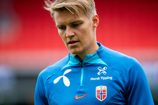 Martin Ødegaard of the Norwegian national football team