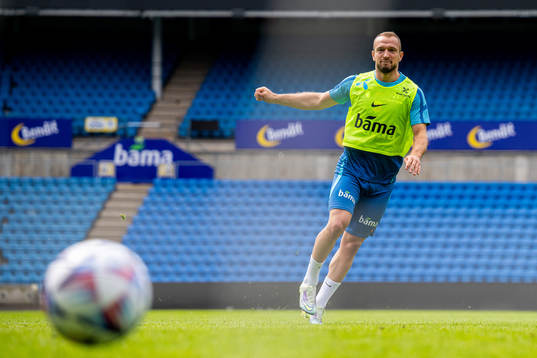 Veton Berisha of the Norwegian national football team