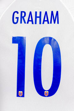 The away kit of Caroline Graham Hansen of the Norwegian