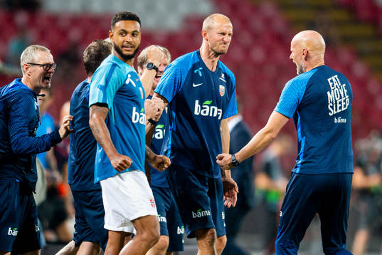 Brede Hangeland, player manager, and Ståle Solbakken, head
