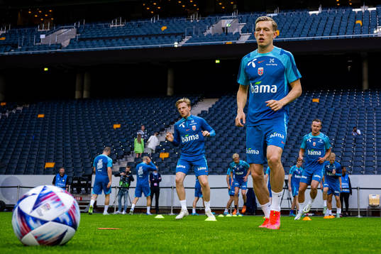 Marcus Holmgren Pedersen of the Norwegian national football