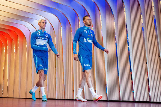 Dennis Johnsen and Fredrik Aursnes of the Norwegian