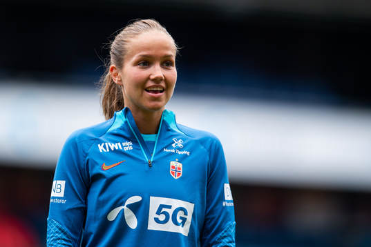 Guro Reiten of the Norwegian women's national football team