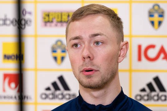 Joel Andersson of the Swedish national football team