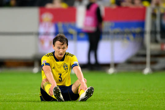 Hjalmar Ekdal of Sweden looks dejected