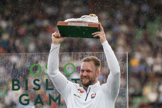 Eivind Henriksen of Norway celebrates