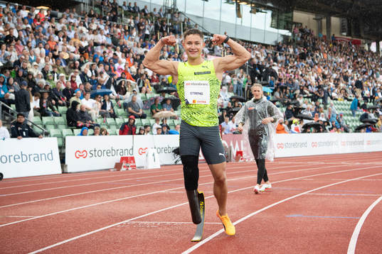 Felix Streng of Germany celebrates