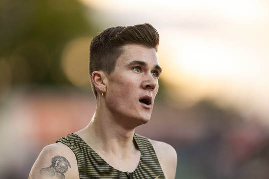Jakob Ingebrigtsen of Norway celebrates