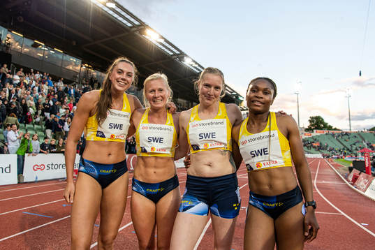 Klara Helander, Matilda Hellquist, Moa Hjelmer and Marie