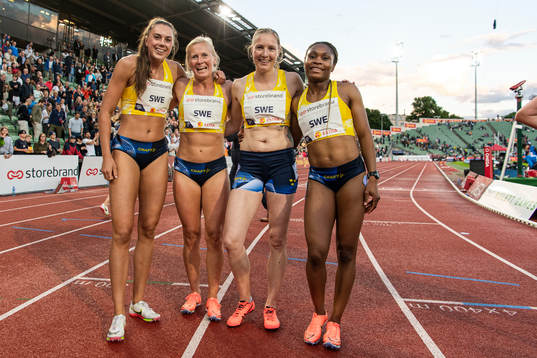 Klara Helander, Matilda Hellquist, Moa Hjelmer and Marie
