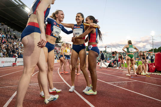 Line Kloster, Lakiri Ertzgaard and Amalie Iuel of Norway