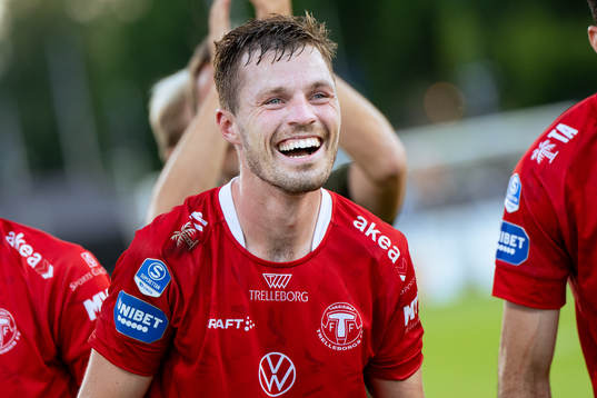Trelleborgs Nicolas Mortensen jublar