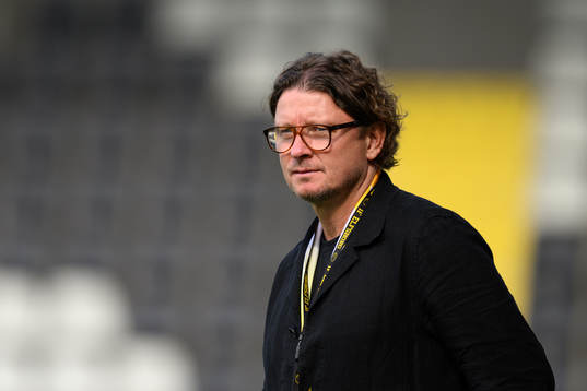 Elfsborgs sportchef Stefan Andreasson innan fotbollsmatchen