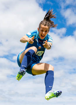 Tuva Hansen of the Norwegian national football team
