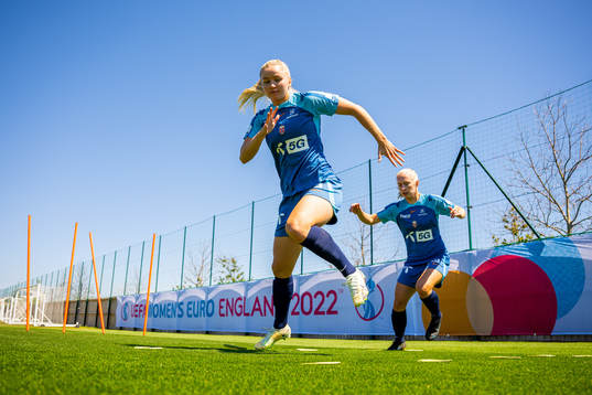 Anna Jøsendal of the Norwegian national football team at a