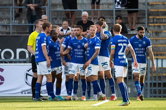 Trelleborgs Nicolas Mortensen jublar