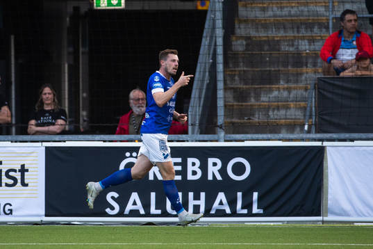 Trelleborgs Nicolas Mortensen jublar