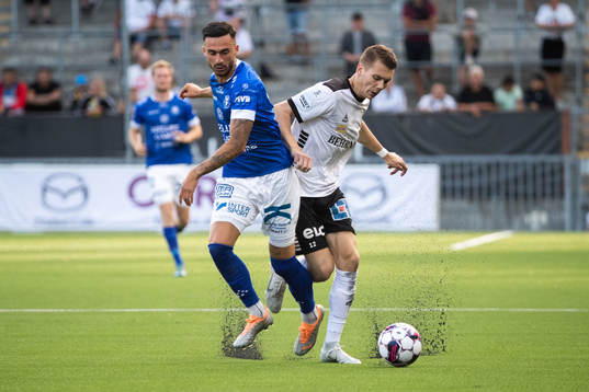 Trelleborgs Simon Amin och Örebros Jake Larsson