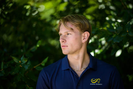 Carl Bengtström of the Swedish national athletics team