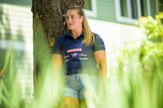 Fanny Roos of the Swedish national athletics team poses for