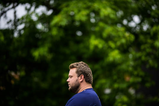 Daniel Ståhl of the Swedish national athletics team at a