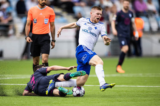Malmö FFs Erdal Rakip och IFK Norrköpings Dino Salihovic