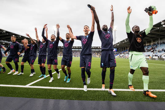 Malmö FFs spelare jublar