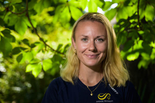 Carolina Wikström of the Swedish national athletics team
