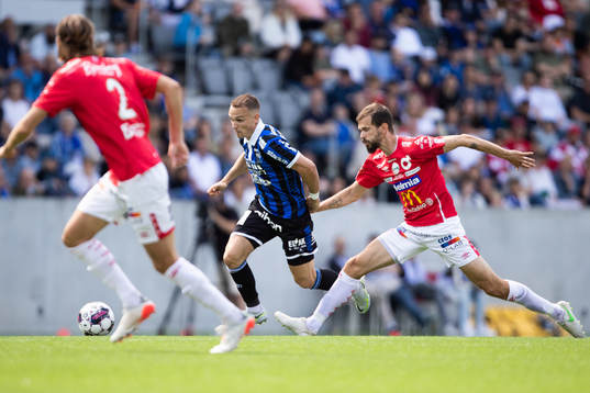 Sirius Aron Bjarnason och Degerfors Christos Gravius