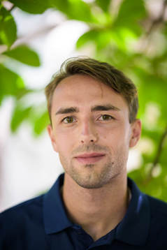 Andreas Kramer of the Swedish national athletics team poses