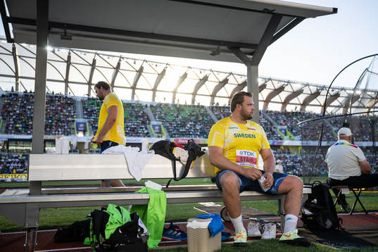 Simon Pettersson and Daniel Ståhl of Sweden looks dejected