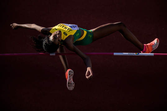 Lamara Distin of Jamaica