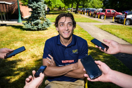 Armand Duplantis of the Swedish national athletics team is