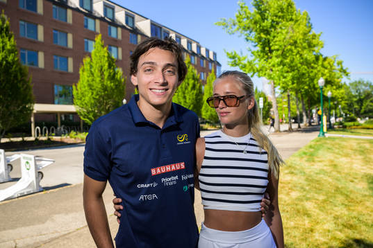 Armand Duplantis of the Swedish national athletics team