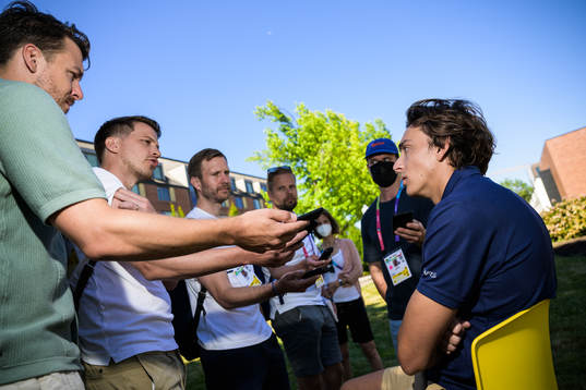 Armand Duplantis of the Swedish national athletics team is