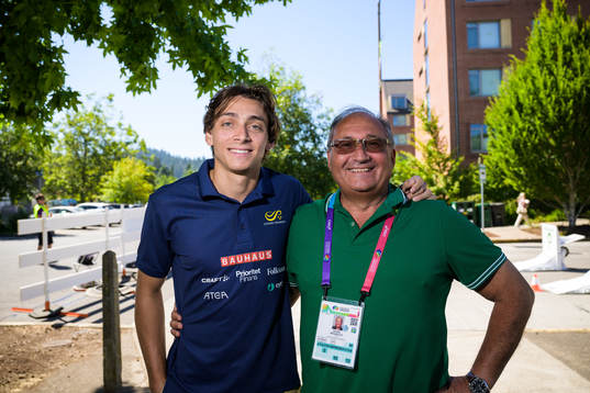 Armand Duplantis of the Swedish national athletics team