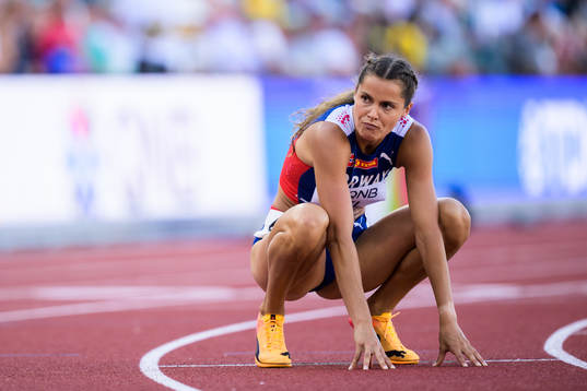 Amalie Iuel of Norway looks dejected
