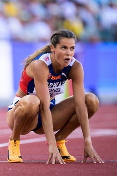 Amalie Iuel of Norway looks dejected