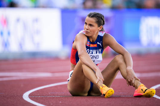Amalie Iuel of Norway looks dejected