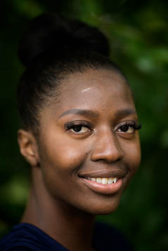 Khaddi Sagnia of the Swedish national athletics team poses