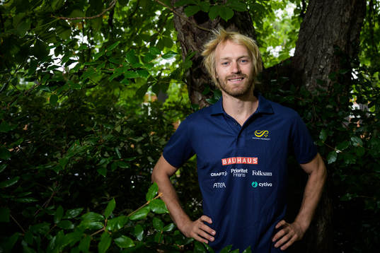 Marcus Nilsson of the Swedish national athletics team poses