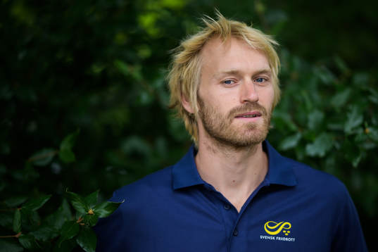 Marcus Nilsson of the Swedish national athletics team poses