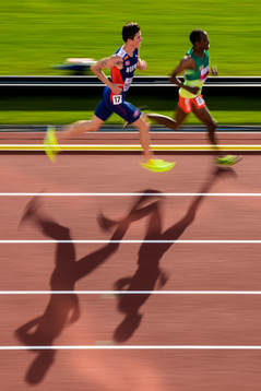 Jakob Ingebrigtsen of Norway and Muktar Edris of Ethiopia
