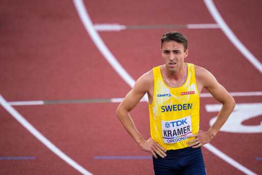 Andreas Kramer of Sweden looks dejected