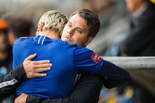 Degerfors tränare Andreas Holmberg deppar